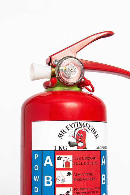 1KG ABC Dry Chemical Powder Fire Extinguisher – Multipurpose Use for Home, Office & Vehicles1