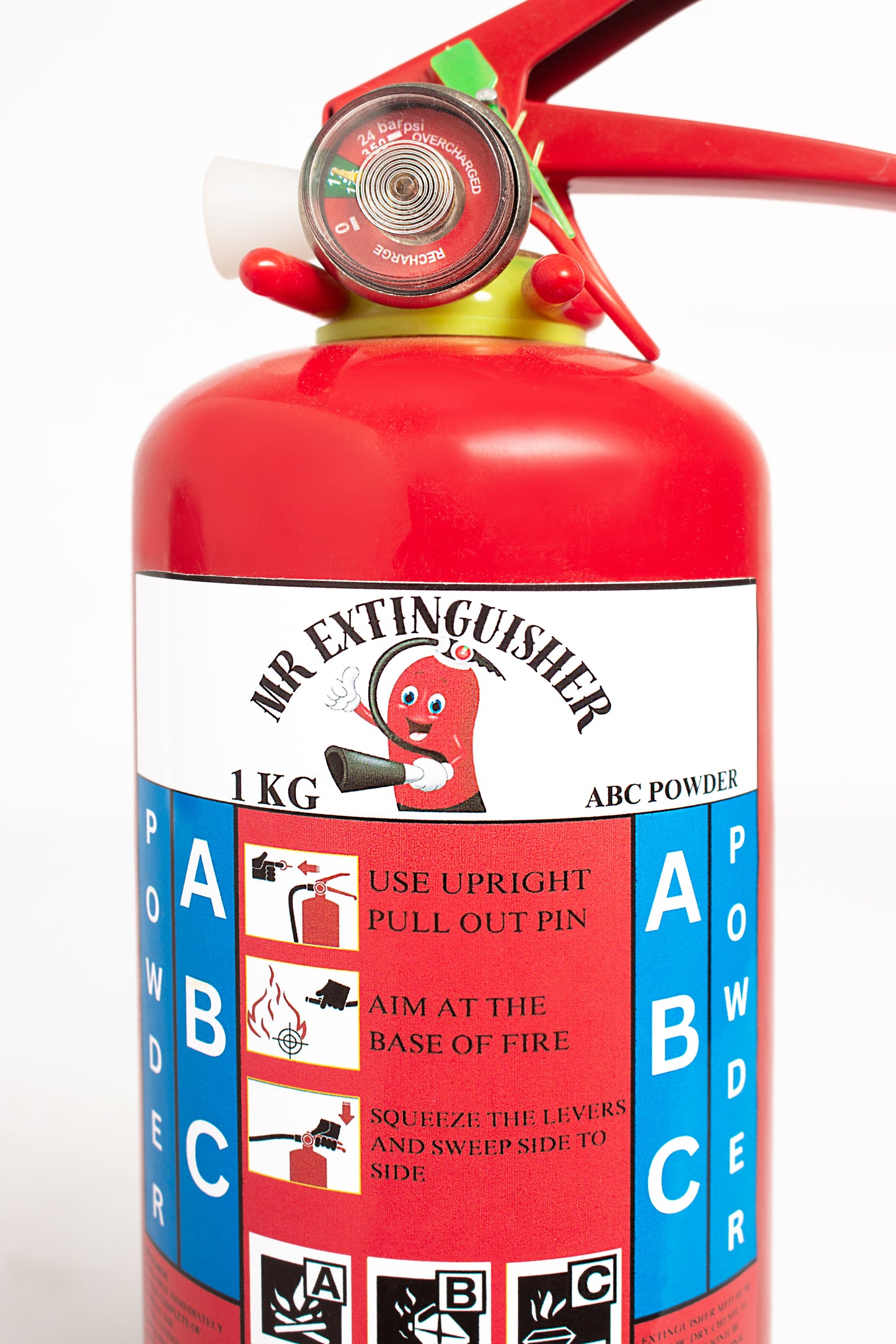 1KG ABC Dry Chemical Powder Fire Extinguisher – Multipurpose Use for Home, Office & Vehicles1
