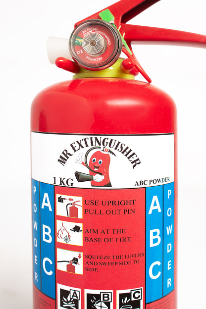1KG ABC Dry Chemical Powder Fire Extinguisher – Multipurpose Use for Home, Office & Vehicles1