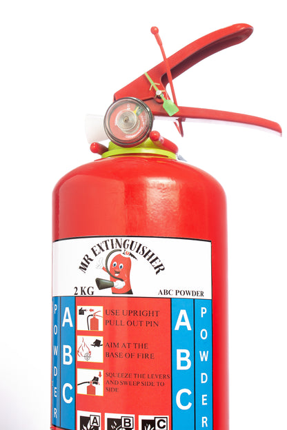 2KG ABC Dry Chemical Powder Fire Extinguisher – Multipurpose Use for Home, Office & Solar Inverter