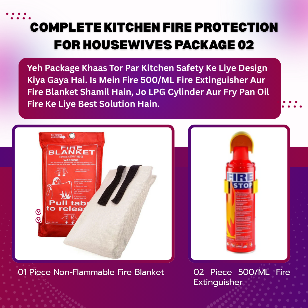 🚨 Complete Kitchen Fire Protection For HouseWives– All-in-One Home Fire Protection Package 2