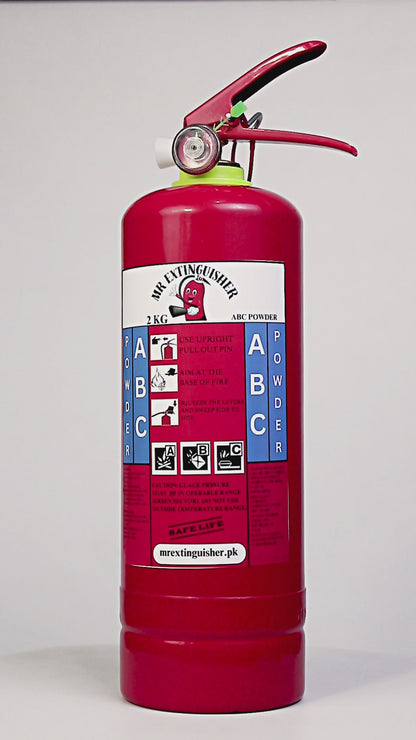 2KG ABC Dry Chemical Powder Fire Extinguisher – Multipurpose Use for Home, Office & Solar Inverter